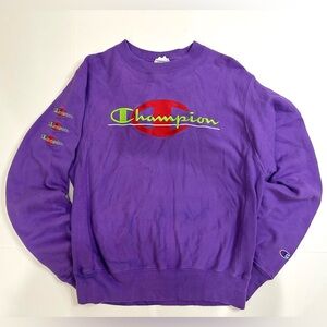 Champion Vibrant Purple Crewneck Sweater